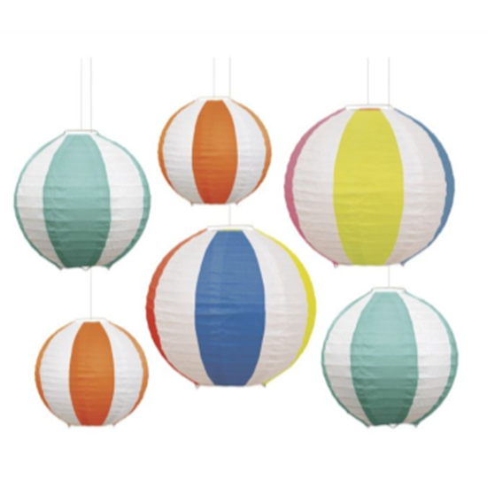 Picture of DECOR - SUMMER FUN BEACH BALL LANTERNS