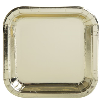 Image de GOLD FOIL 7" SQUARE PLATE