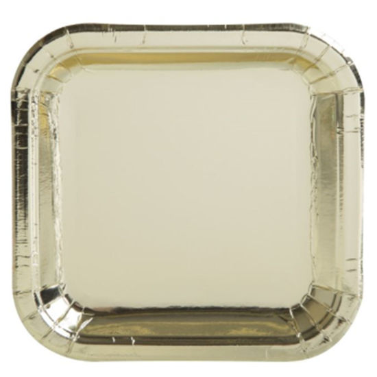 Image sur GOLD FOIL 7" SQUARE PLATE