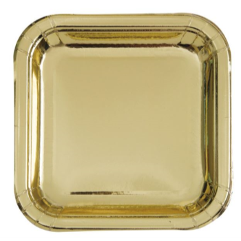 Image de GOLD - 9" SQUARE PLATE