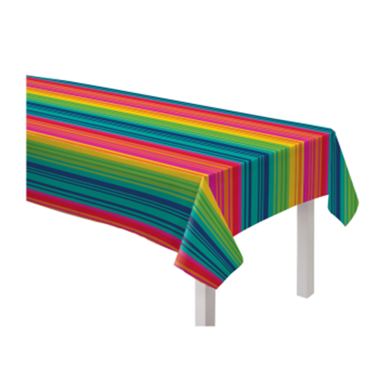 Image sur TABLEWARE - SERAPE STRIPE FLANNEL BACK TABLE COVER