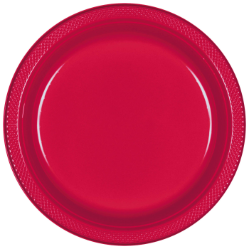 Image de RED - 10" PLASTIC PLATE