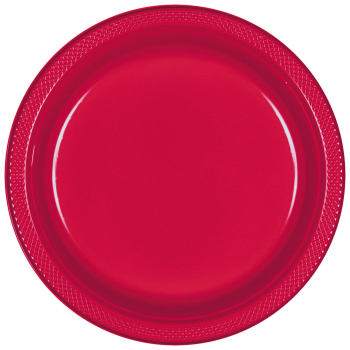 Image de RED - 7" PLASTIC PLATE 