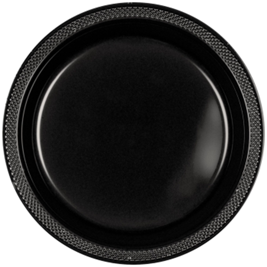 Image sur BLACK - 10" PLASTIC PLATE