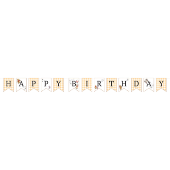 Picture of Winnie the Pooh Banner - Happy Birthday