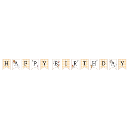 Picture of Winnie the Pooh Banner - Happy Birthday