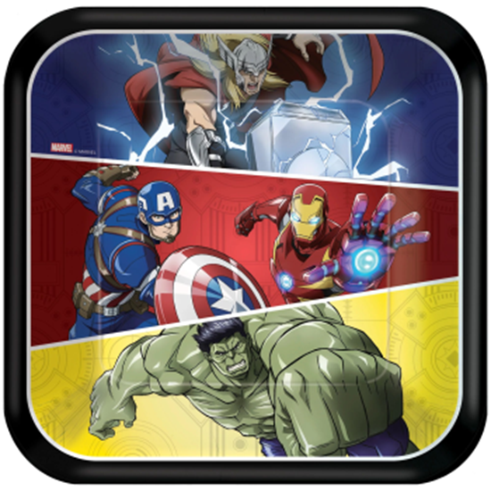 Picture of Avengers Core 9" Square Plates