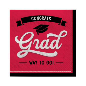 Picture of TABLEWARE - School Spirit Luncheon Napkins - Red