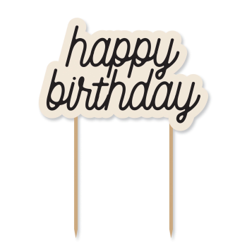 Image de TABLEWARE - Birthday Chic Birthday Cake Topper