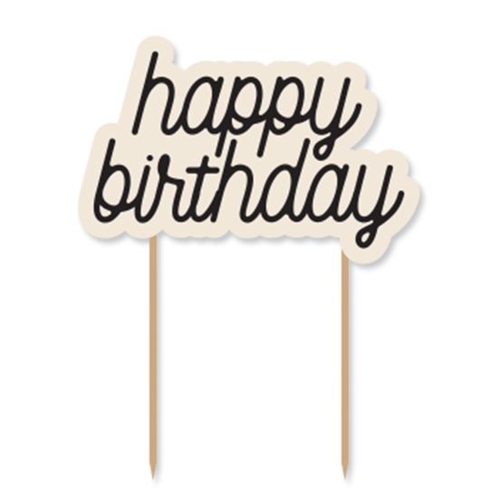 Image sur TABLEWARE - Birthday Chic Birthday Cake Topper