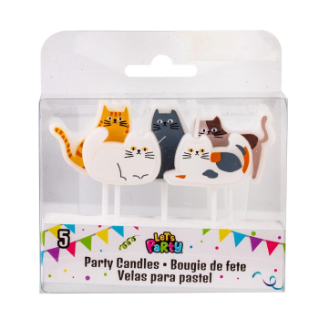 Picture of CAT PARTY - CANDLES MINI STICK