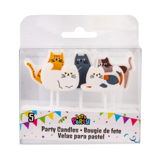 Picture of CAT PARTY - CANDLES MINI STICK