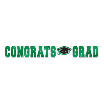Picture of DECOR - Large Foil Letter Banner - Green