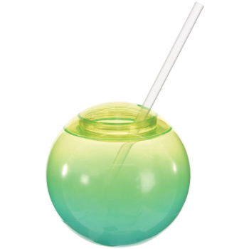 Image de TABLEWARE - Novelty Ball Cup w/ Straw - Blue Ombre