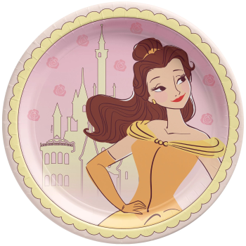 Picture of Disney Princess Round Plates 9" - Belle 