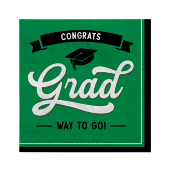 Picture of TABLEWARE - School Spirit Luncheon Napkins - Green