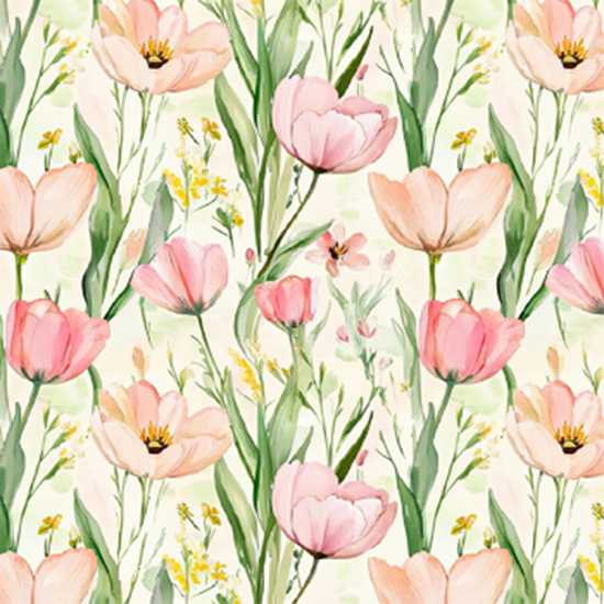 Picture of FLORAL LUNCHEON NAPKINS - BLUSH TULIPS