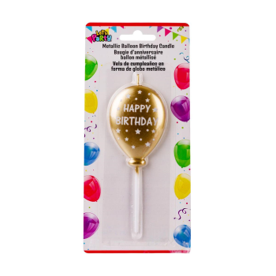 Picture of GOLD BALLOON CANDLE PICK