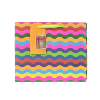 Picture of BAGS - WAVY STRIPES LARGE GIFT BAG 