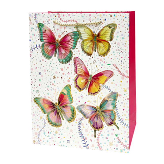 Picture of BAGS - BUTTERFLIES MEDIUM GIFT BAG 
