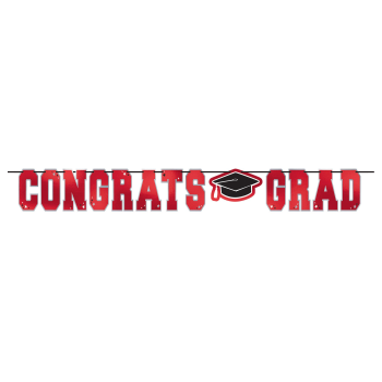 Picture of DECOR - Large Foil Letter Banner - Red