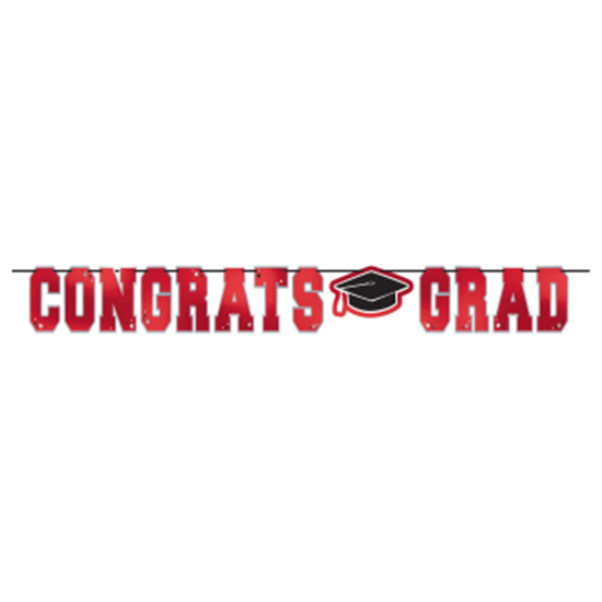 Picture of DECOR - Large Foil Letter Banner - Red