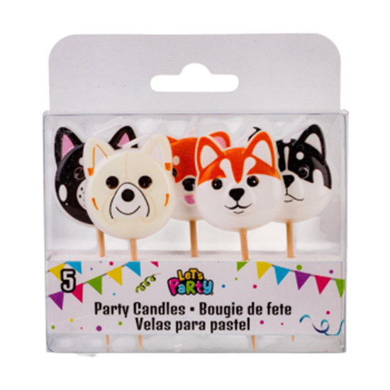 Picture of DOG PARTY - CANDLES MINI STICK