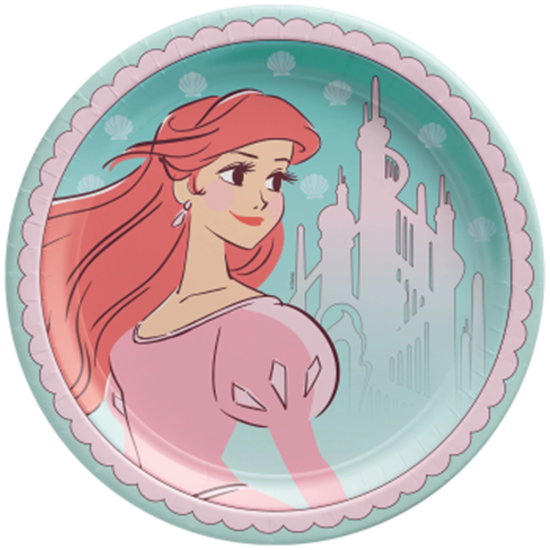 Picture of Disney Princess Round Plates 9" - Ariel