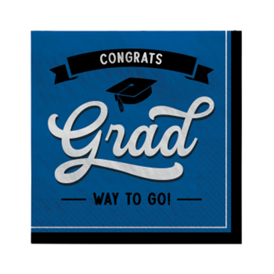 Picture of TABLEWARE - School Spirit Luncheon Napkins - Blue