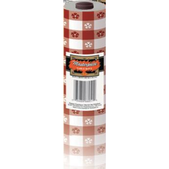 Image de RED GINGHAM PLASTIC TABLEROLL 40"X100' 