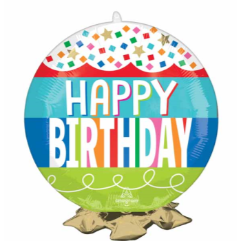 Picture of FRILLZ - 19" RAINBOW HBD WISHES - air only 