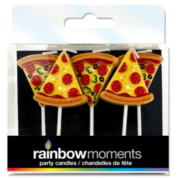 Picture of PIZZA SLICES SHAPED CANDLES