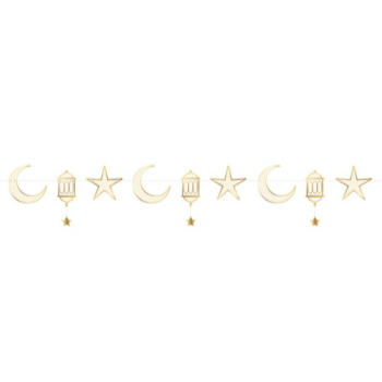 Picture of EID/RAMADAN MOON AND STARS BANNER 6.5'