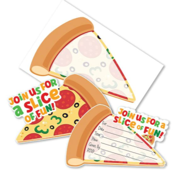 Picture of PIZZA SLICE DIECUT INVITES