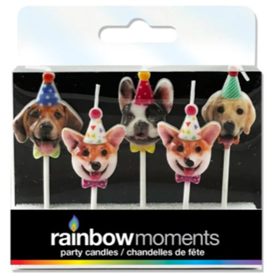 Picture of DOG FACES WITH HATS SHAPED CANDLES