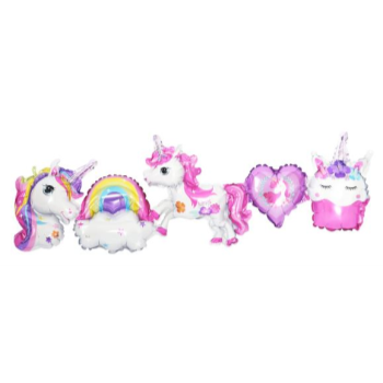 Image de 27" BALLOON GARLAND AIR FILLED - UNICORN THEME