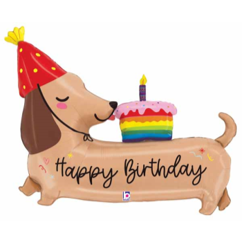 Image de 43" DACHSHUND BIRTHDAY DOG