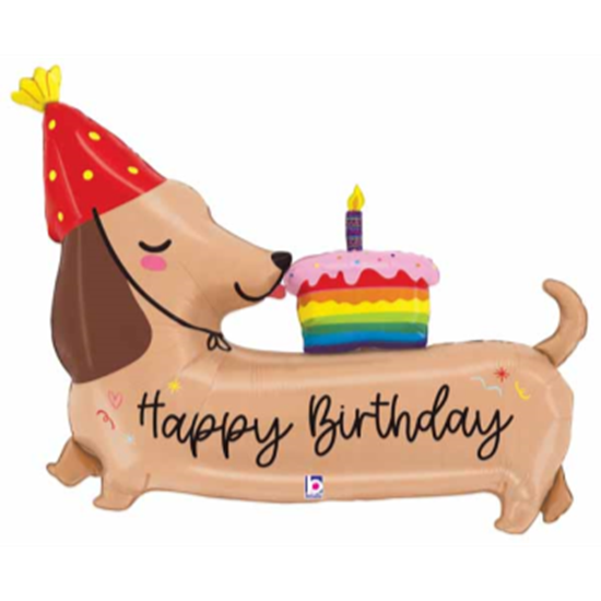 Image sur 43" DACHSHUND BIRTHDAY DOG