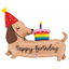 Picture of 43" DACHSHUND BIRTHDAY DOG