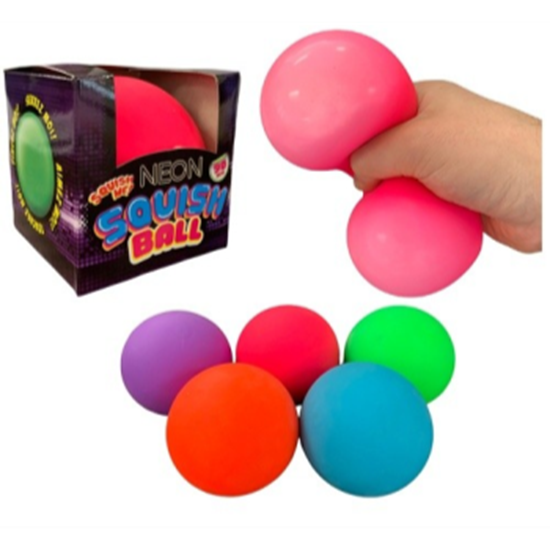 Picture of FAVOUR - SQUISHY NEON DOUGH BALL 90mm