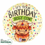 Picture of 18" FOIL - HIGHLAND COW HAPPY BIRTHDAY