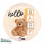 Picture of 18" FOIL - HELLO BABY TEDDY BEAR