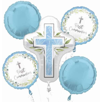 Picture of FIRST COMMUNION BLUE BOUQUET