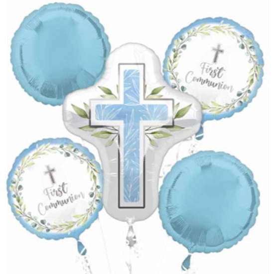 Picture of FIRST COMMUNION BLUE BOUQUET