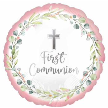 Picture of 18" FOIL - FIRST COMMUNION PINK