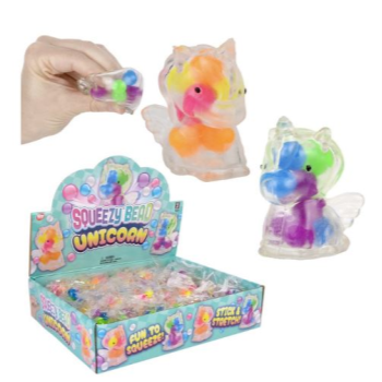 Picture of FAVOUR - SQUISHY SQUEEZE BEAD UNICORN 2"