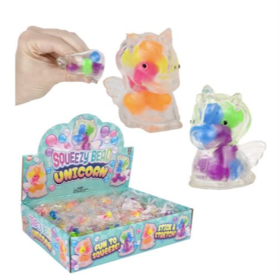 Picture of FAVOUR - SQUISHY SQUEEZE BEAD UNICORN 2"