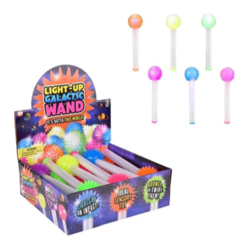 Picture of FAVOUR - LIGHT UP SPIKY GALATIC WAND 9"