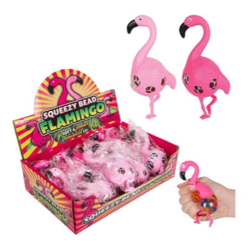 Picture of FAVOUR - SQUISHY SQUEEZE BEAD FLAMINGO 6"
