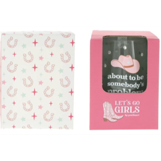 Picture of GIFT LINE - SOMEBODY'S PROBLEM STEMLESS WINE GLASS